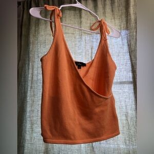 Orange knit lulus top